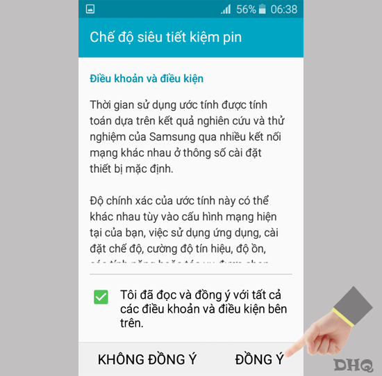 Chọn Đồng ý